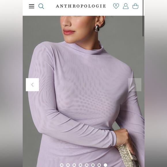 Anthropologie Lavender Maxi Dress - Picture 5 of 14